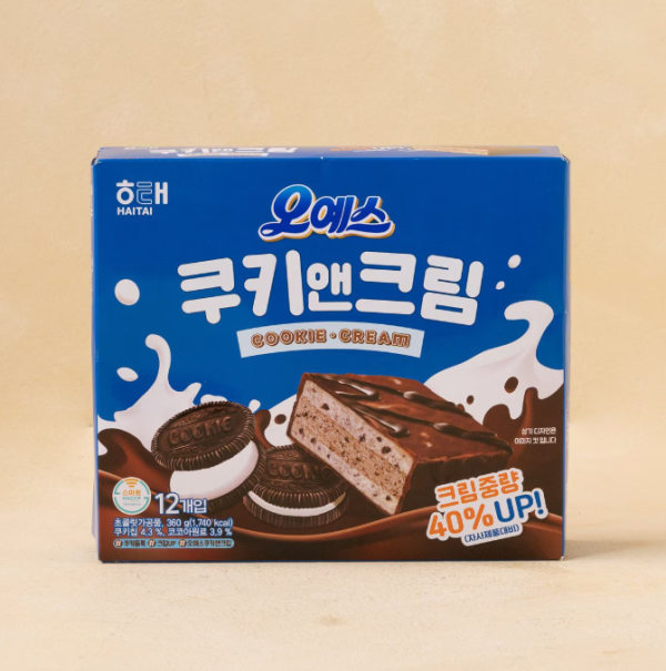 해태 오예스쿠키앤크림360g