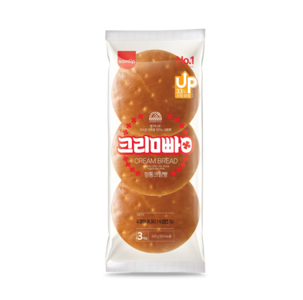 삼립 정통크림빵 3입 240g
