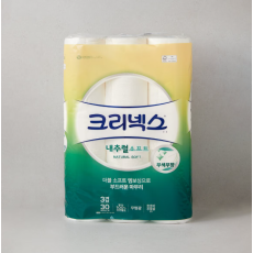 크리넥스 3겹 내추럴 소프트 화장지 30m*30롤