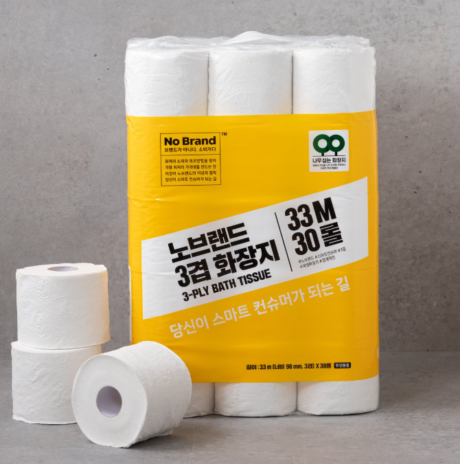 노브랜드 3겹 화장지 33M X 30롤
